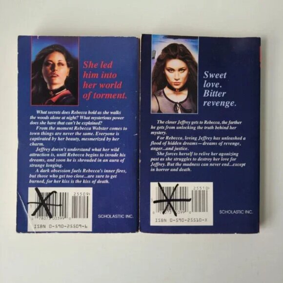 5/$12 YA Vintage Books Dark Moon 1 2 Moore Kiss of Death Dreams Revenge Witch - Picture 3 of 12